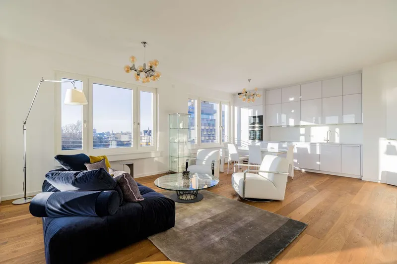 Sunny high-end luxury 4 room furnished flat with balcony and breathtaking view at Potsdamer Platz — photo 1
